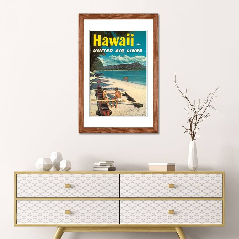 iCanvas "Hawaii - United Airlines" by Unknown Artist