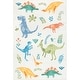preview thumbnail 12 of 17, Nuloom Pavani Dinosaur SplashGuard Machine Washable Kids Area Rug