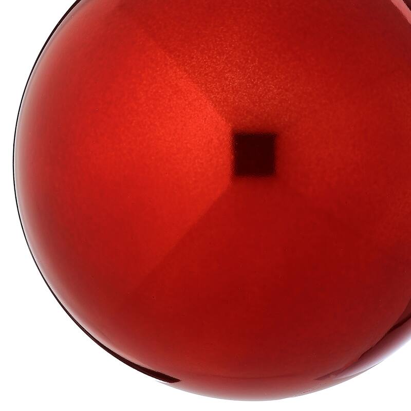 200mm Shatterproof Plastic Pearl Ornament Ball Set of 2