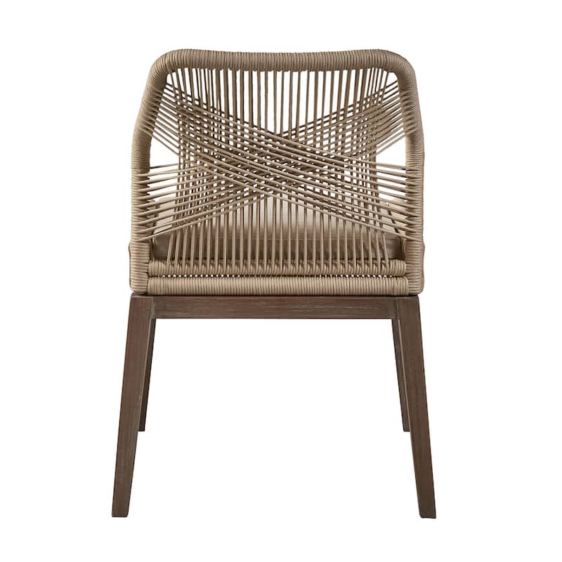 Fiddler Mahogany Dining Chair, Gray