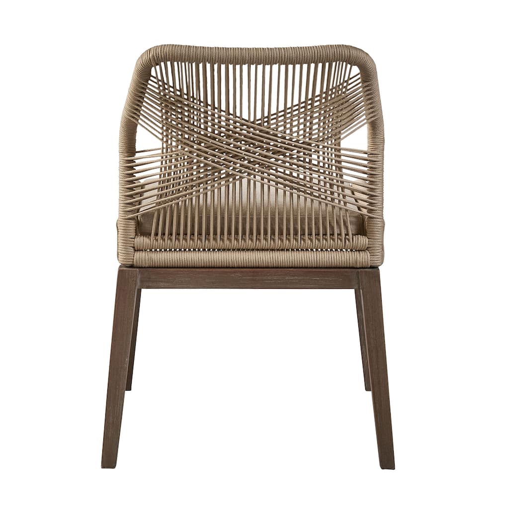 Fiddler Mahogany Dining Chair, Gray