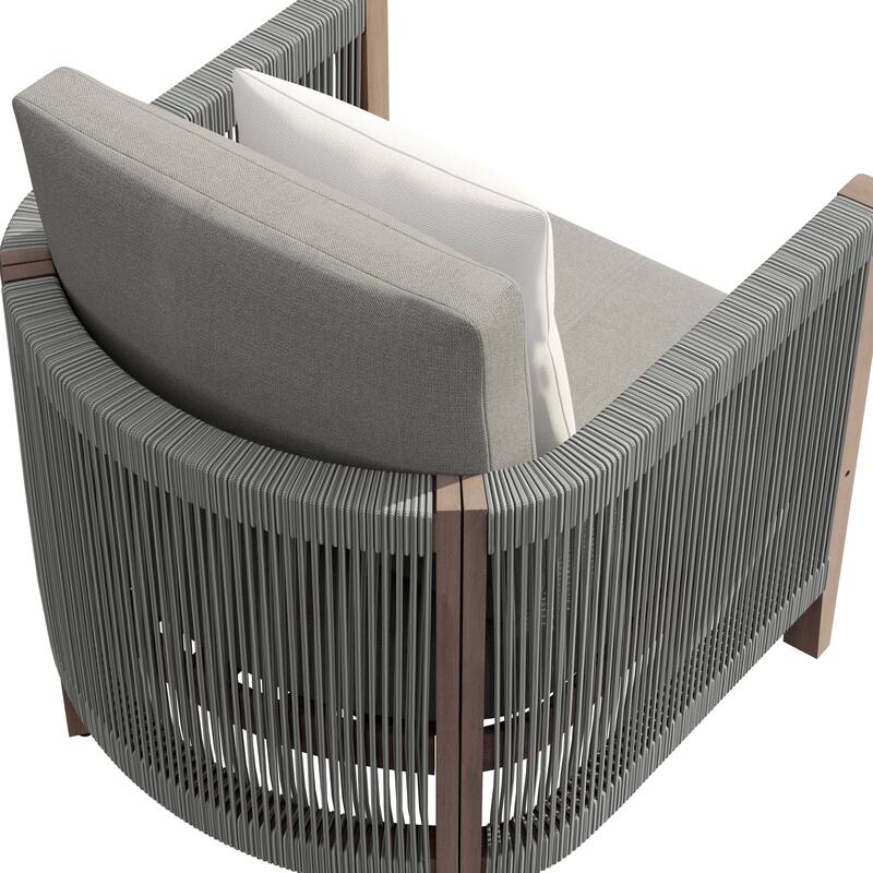 Corvus Iona 2-piece Outdoor Club Chair with Sunbrella Cushion and Pillow