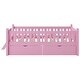 preview thumbnail 11 of 28, Twin Size Platform Bed for Kids with Partial Guardrail and 2 Pull-Out Storage Drawers, Low Profile Wooden Frame