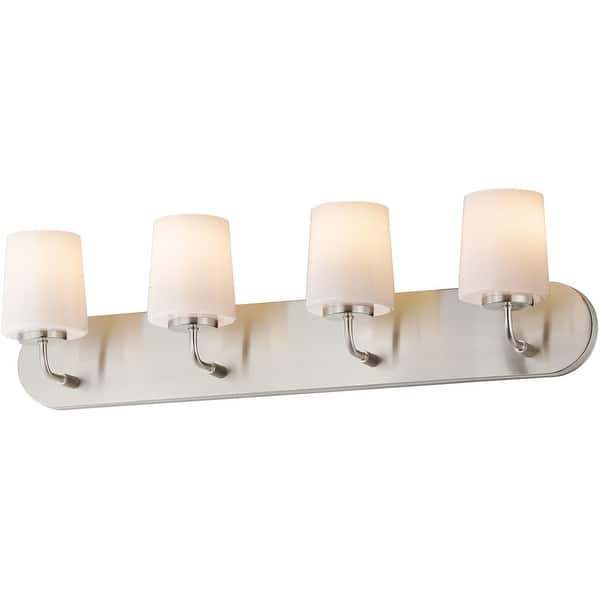 slide 2 of 11, Maxim 12894WT Durham 4 Light 30" Wide Bath Vanity Light Satin Nickel