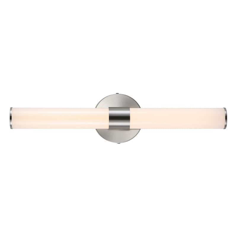 Elyse 20.13" 1-Light Industrial Mid-Century Iron Integrated LED Vanity Light, by JONATHAN Y