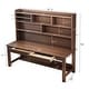 preview thumbnail 20 of 18, Kids Desk Wood Study Desk Writing Desk with Bookshelf