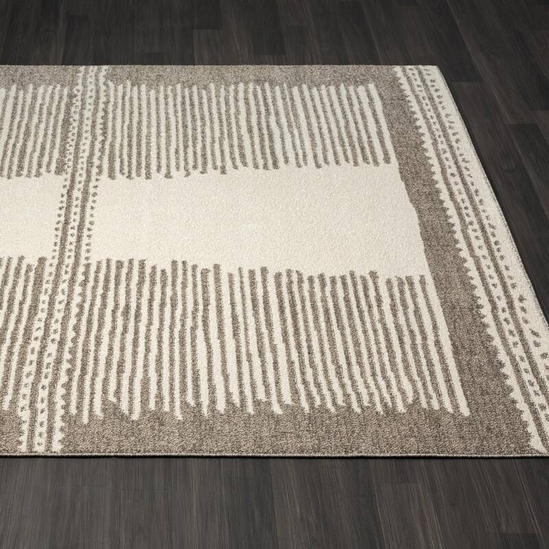 Luxe Weavers Moroccan Lines Geometric Area Rug, Stain-Resistant Carpet