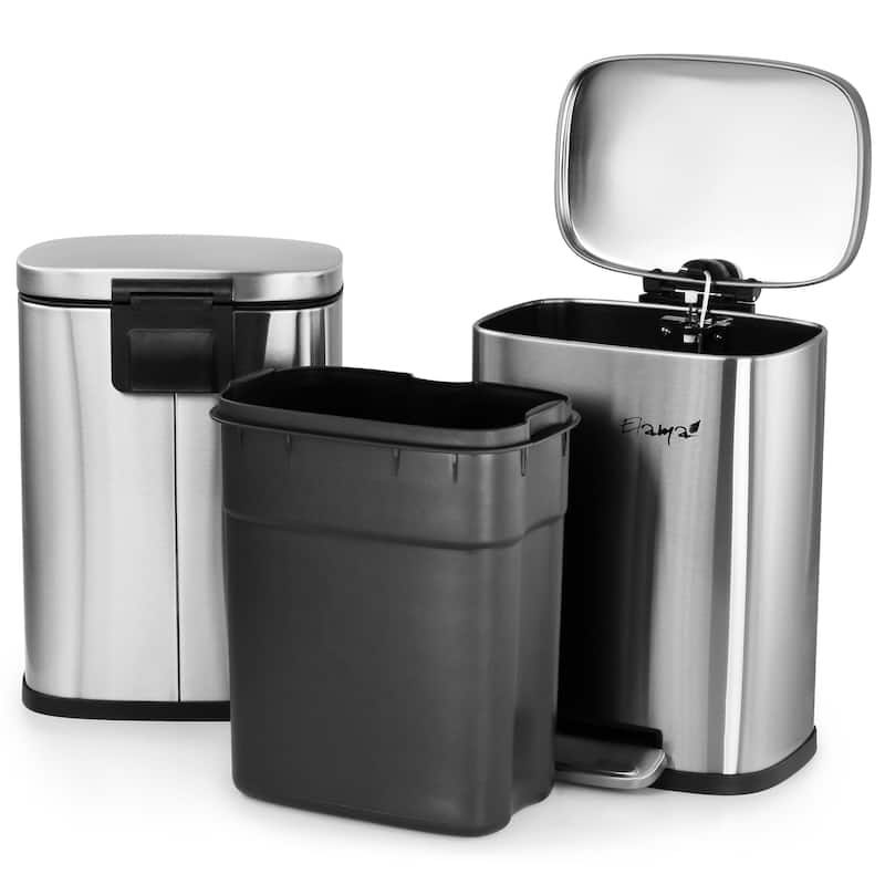 Elama Stainless Steel Trash Can On Sale Bed Bath & Beyond 38463919