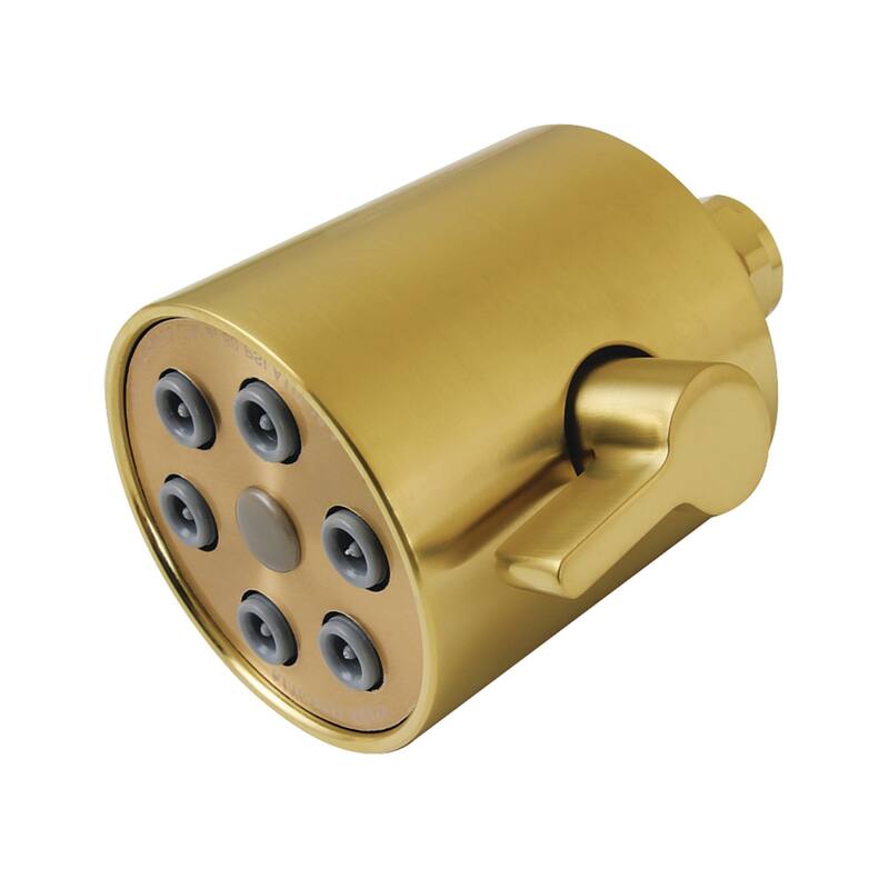 Kingston Brass Shower Scape 3" Round Jet Spray Brass Shower Head - Brushed Brass