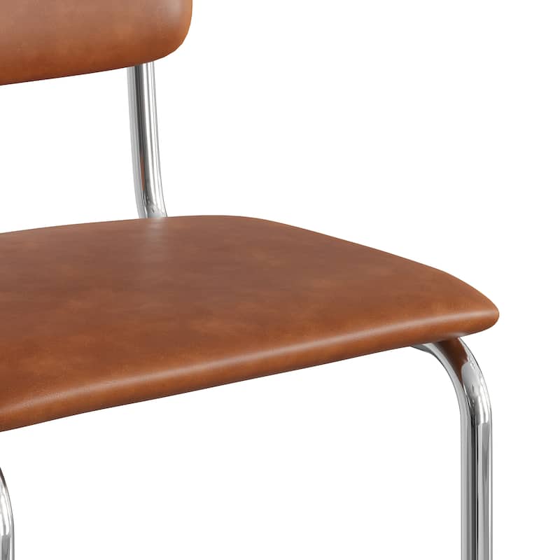 Hayward Vegan Leather Bar Height Stool (Set of 2)