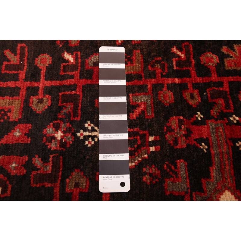 ECARPETGALLERY Hand-knotted Anadol Vintage Black, Red Wool Rug - 5'0 x 10'10