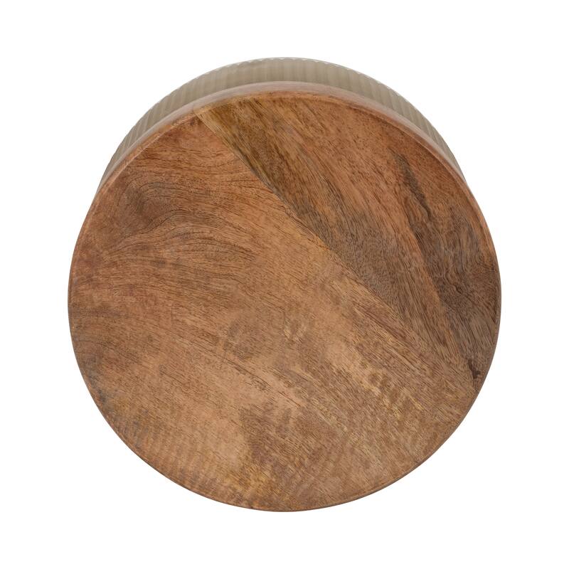 Sagebrook Home Scented Candle - Elevate Your Space with This Exquisite Home Accessory, Ivory - 12" x 12" x 7"