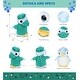 preview thumbnail 2 of 4, DolliBu Blue Penguin Doctor Plush with Cute Scrub Uniform & Cap Outfit - 6 inches