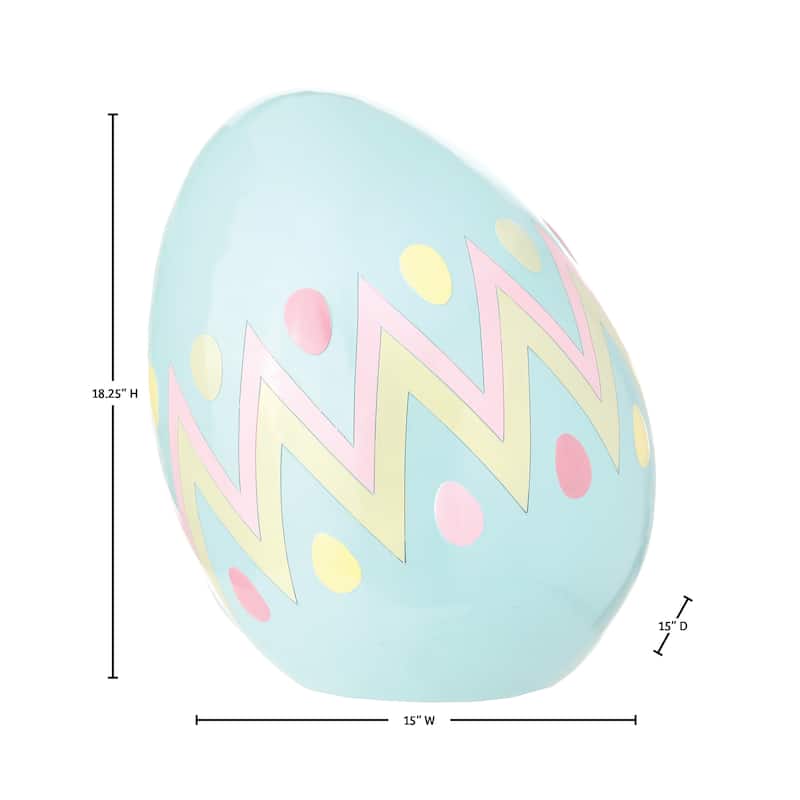 18.25" Resin Outdoor Easter Egg