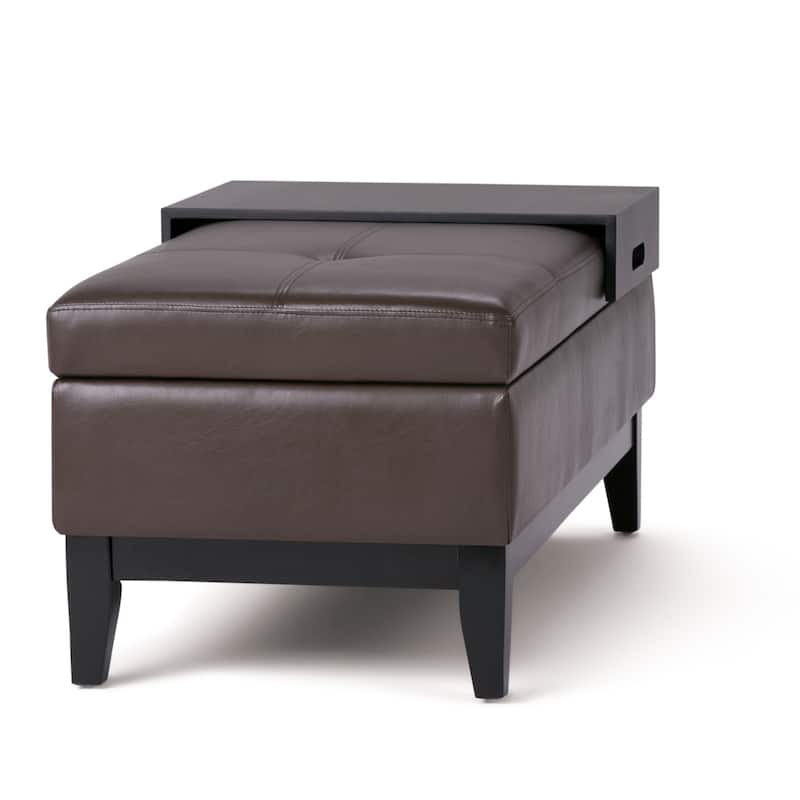 WYNDENHALL Jackson 42 inch Wide Rectangle Storage Ottoman