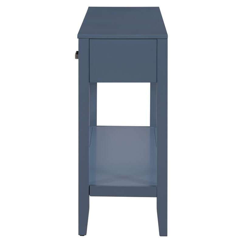 Contemporary 3-Drawer Console Table with 1 Shelf