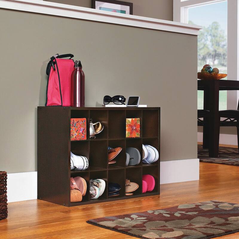 ClosetMaid Stackable Storage 15-Shoe Cube Organizer