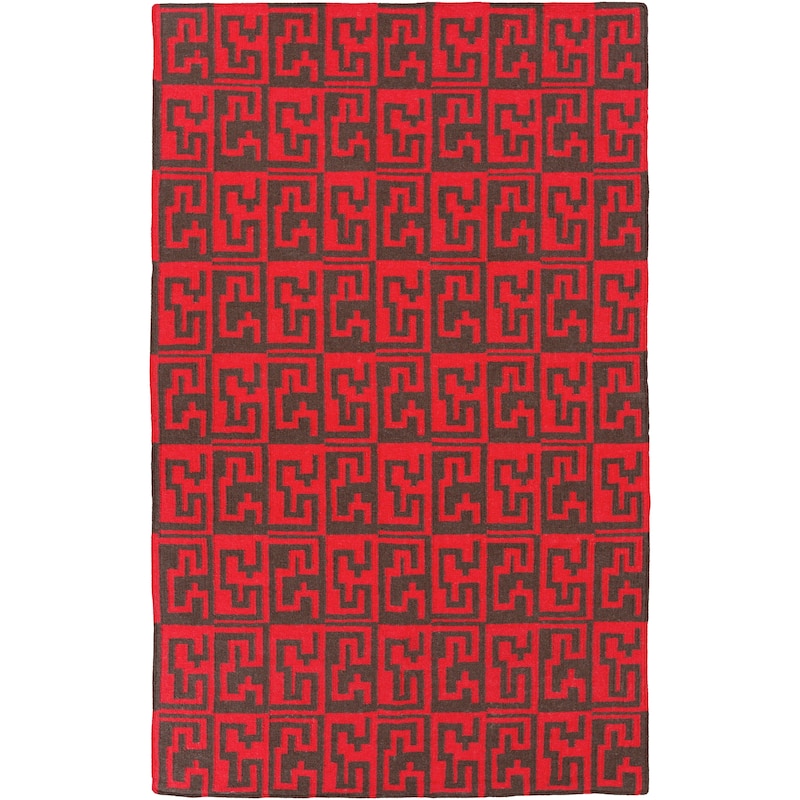 Hand-woven Montrouge Flatweave Wool Area Rug