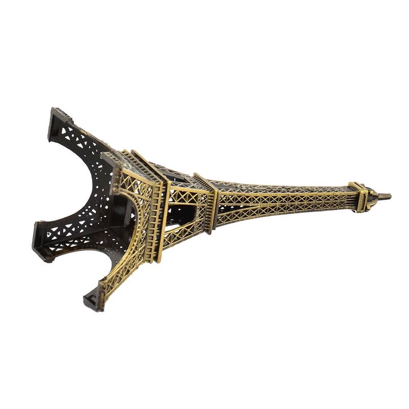 Home Decor Metal Miniature Eiffel Tower Model Bronze Tone 15.5cm - Bronze Tone
