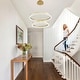 preview thumbnail 10 of 33, Round LED Crystal Chandelier Ring Dimmable Pendant Light Fixture