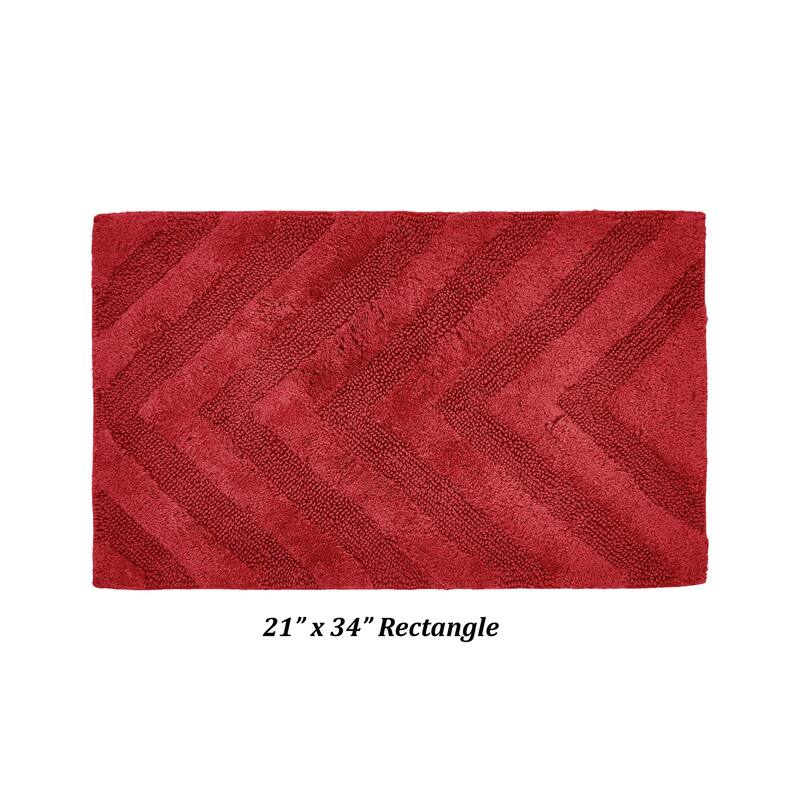 Better Trends Bathroom Rug 100% Cotton Tufted Water Absorbent Bath Rug for Shower, Sink Bath Mats Machine Wash Hugo Collection