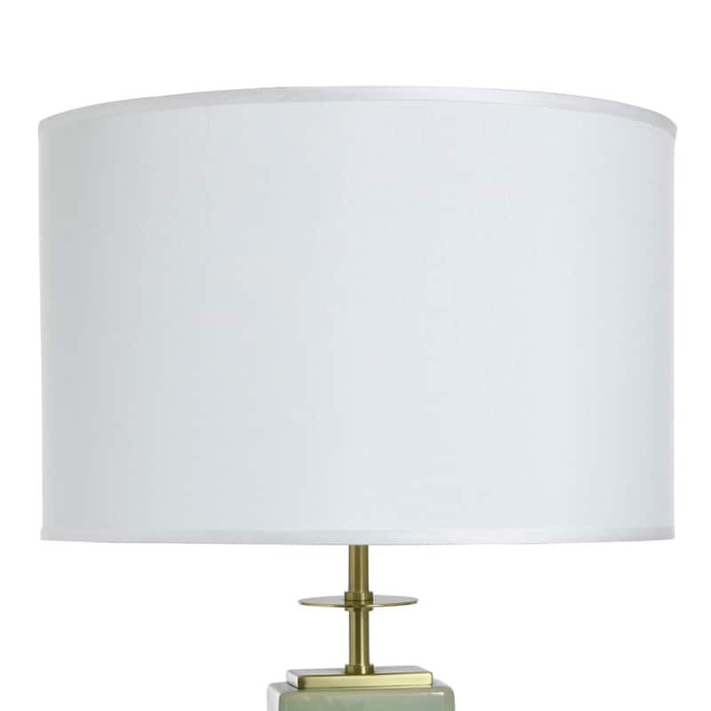 Dann Foley Lifestyle - Table Lamp - Melon Green Crackled And Glazed Finish - White Shade