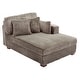 preview thumbnail 109 of 150, 42" W Plush Corduroy Upholstered Chaise Lounge Sleeper for Living