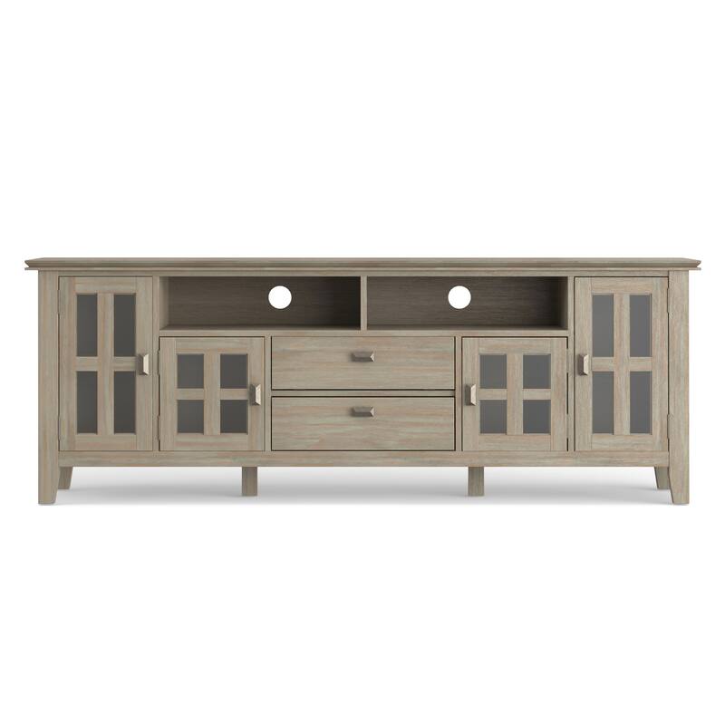 WYNDENHALL Stratford SOLID WOOD 72" Wide TV Media Stand For TVs up to 80"