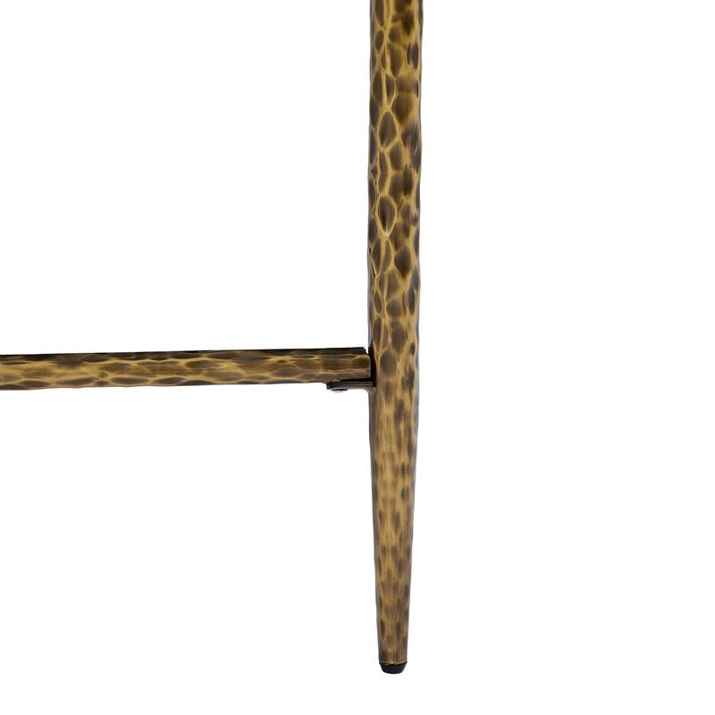 Christopher Knight Home - 7-Piece Industrial Metal Top Dining Set with Upholstered Chairs