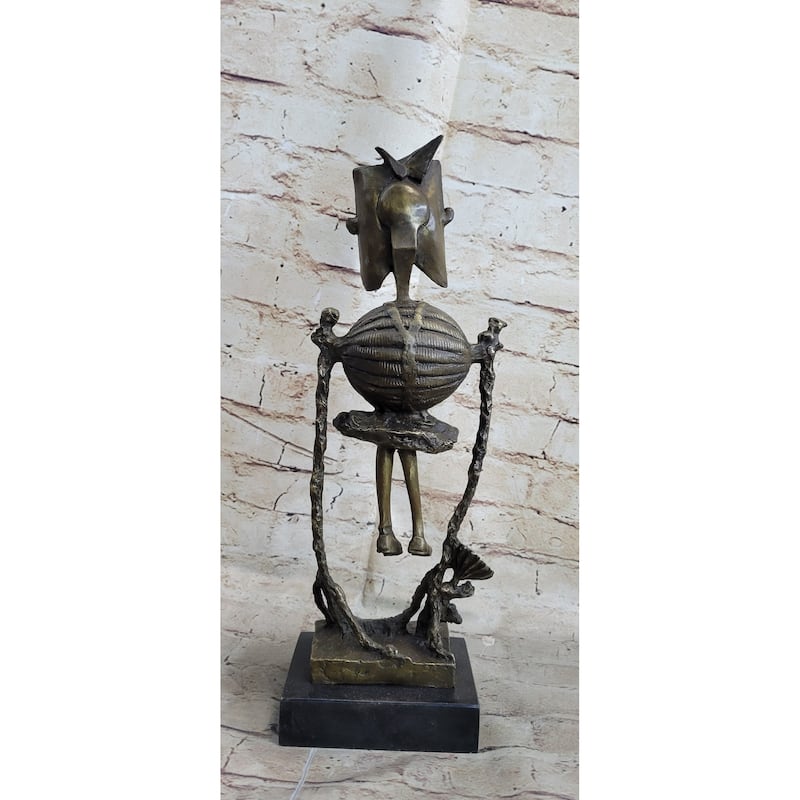 Steampunk Robot Skeleton Bronze Statue Sculpture Figure Modern Art 16 Inches X 6 Inches