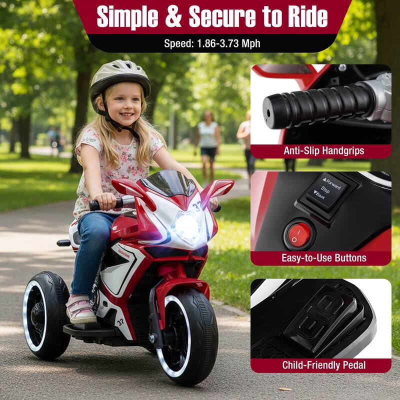 Costway Kids Ride on Motorcycle 6V Battery Powered Mini Electric - See Details