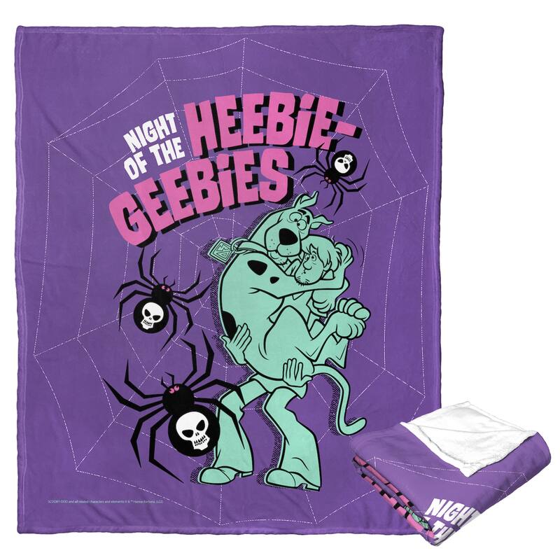 Warner Brothers Scooby-Doo Heebie Geebies Night Silk Touch Throw Blanket
