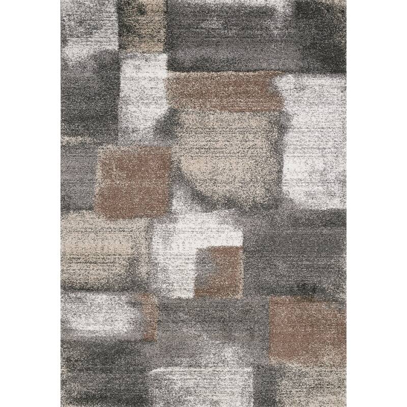 HomeRoots Abstract Modern Rectangle Area Rug