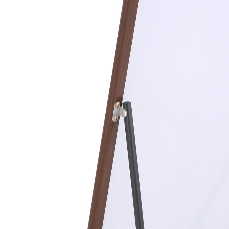 Roomfitters Floor Standing Full-Length Mirror with Walnut Frame, 60"x16.5" Wall Mounted Dressing Mirror for Bedroom