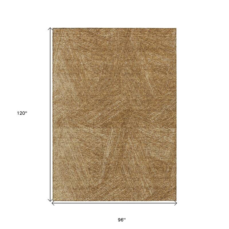 HomeRoots Abstract Transitional Rectangle Outdoor Rug