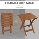 preview thumbnail 23 of 23, Outsunny Wooden Rocking Chair Set w/ Foldable Side Table, Outdoor Rocker Chairs