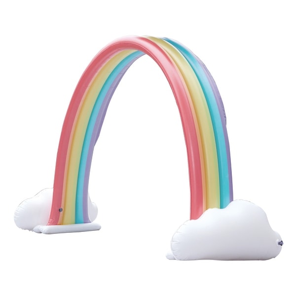 Teamson Kids - Water Fun Pastel Rainbow Inflatable Sprinkler - Multi-Color. Opens flyout.