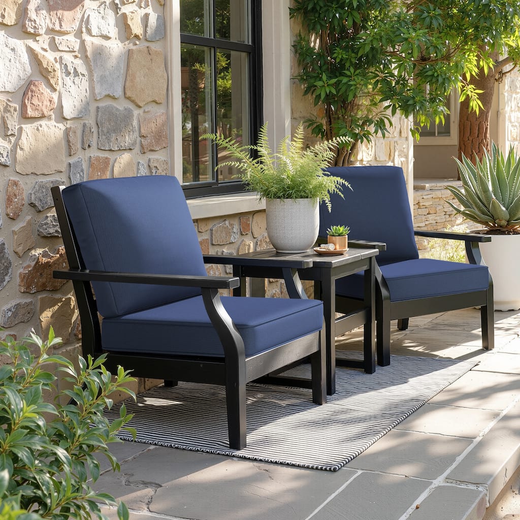 21 W x 22 D in. Deep Seat Outdoor Cushion Set by Crestlive Products