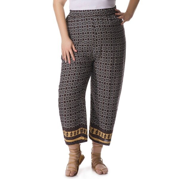 boho plus size pants