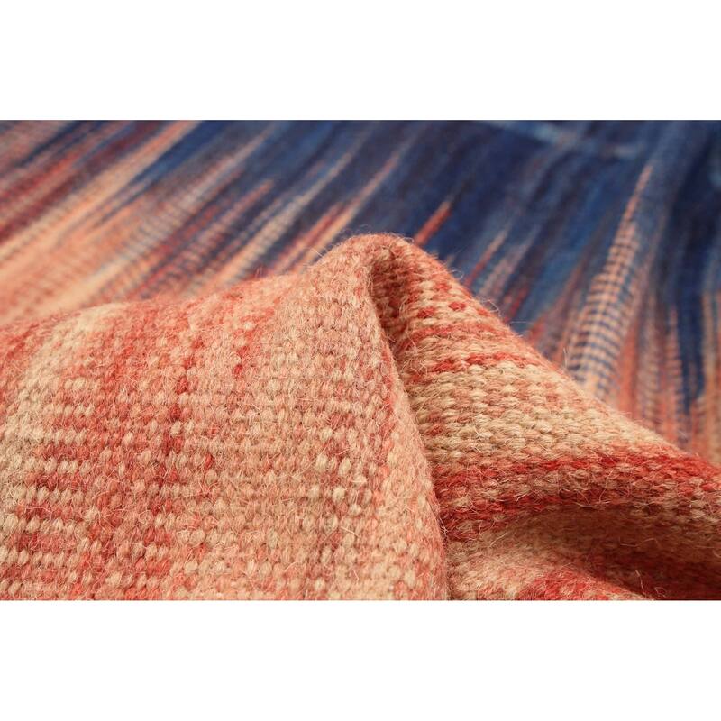 ECARPETGALLERY Flat-Weave Ankara FW Red Wool Kilim - 5'3 x 7'7