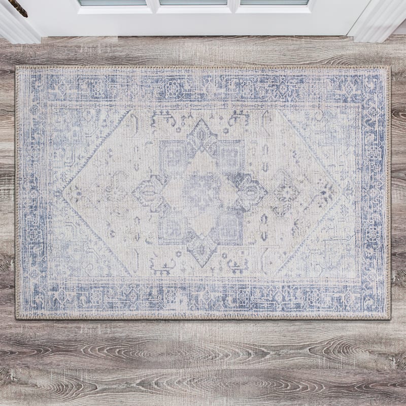 Medallion Boho Machine Washable Area Rug - 2' 1" x 3' - Rectangle