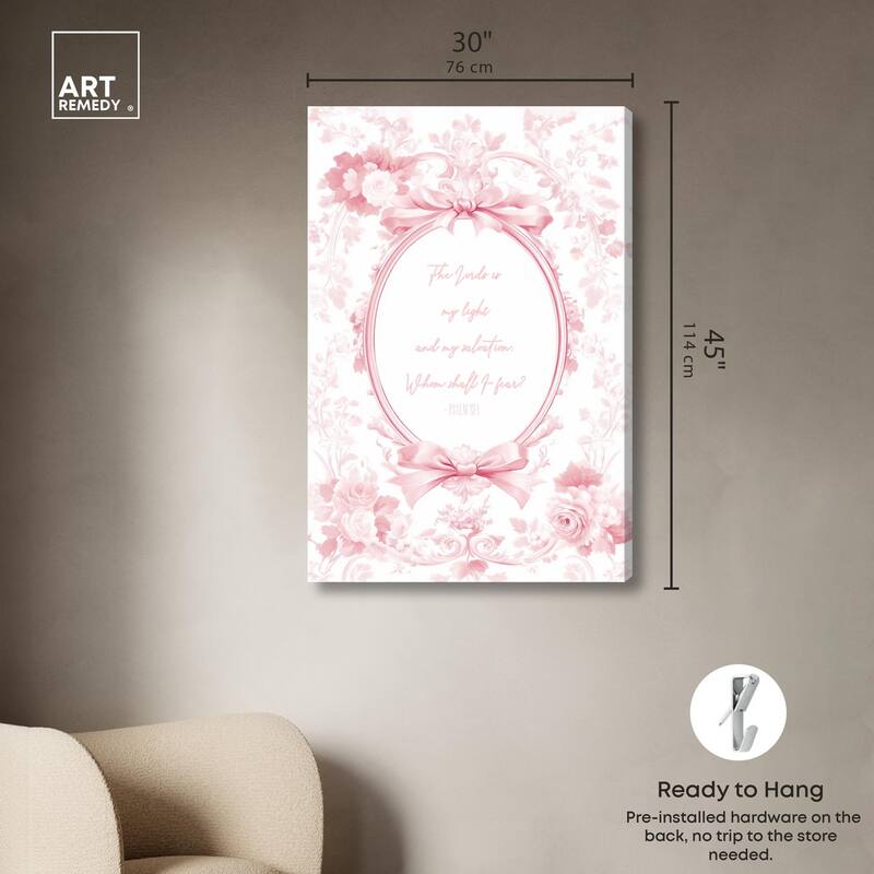 My Light Pink Canvas by Art Remedy, Gallery Wrapped