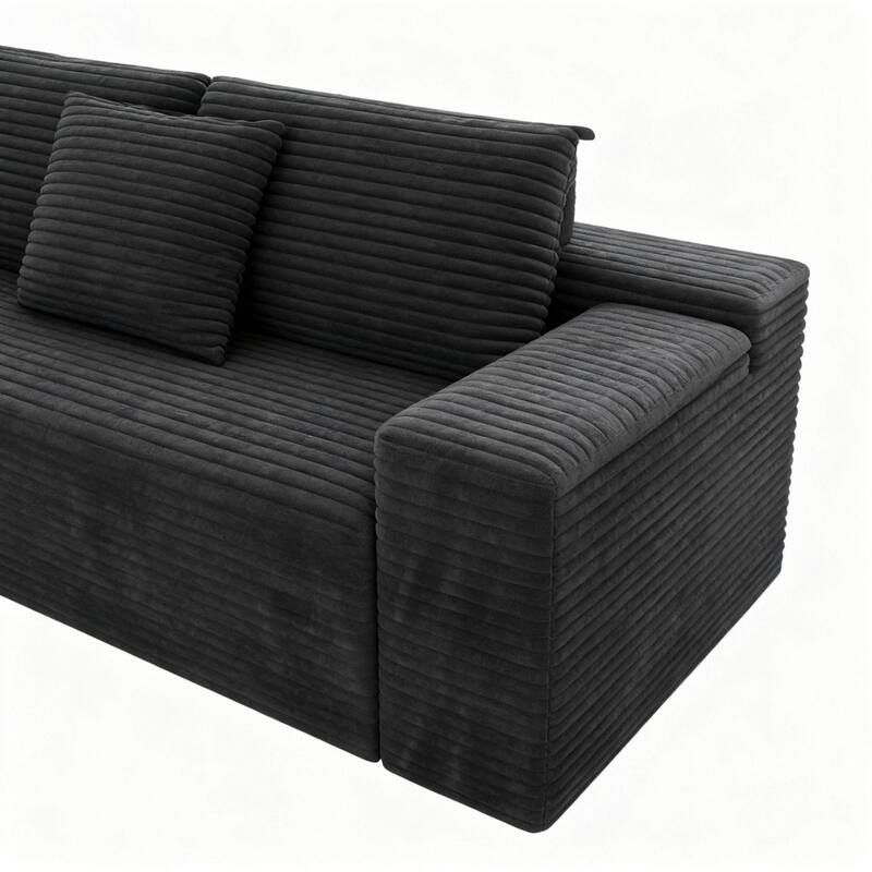 104.3" Cloud Sectional Couch with L-Shape Chaise,Modern Modular Sofa with Deep Seat, Upholstered Couches