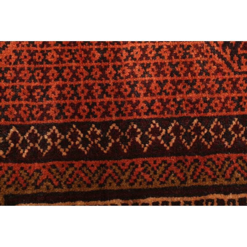 ECARPETGALLERY Hand-knotted Teimani Dark Brown Wool Rug - 3'1 x 4'2