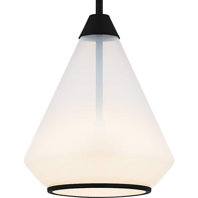 Haze 1-Light Matte Black Mini Pendant