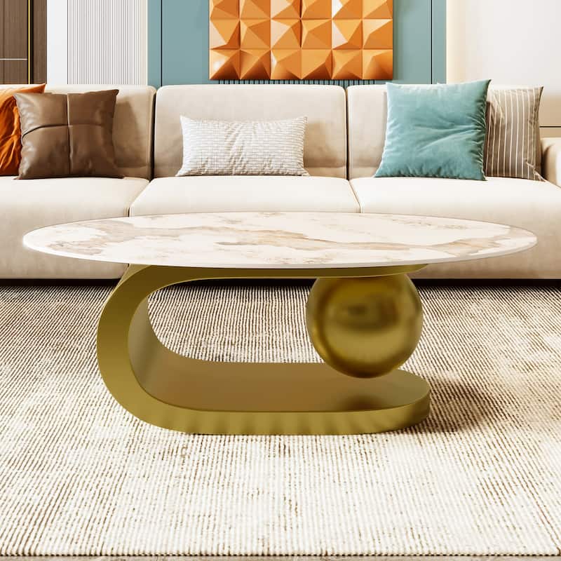 Modern Oval Coffee Table