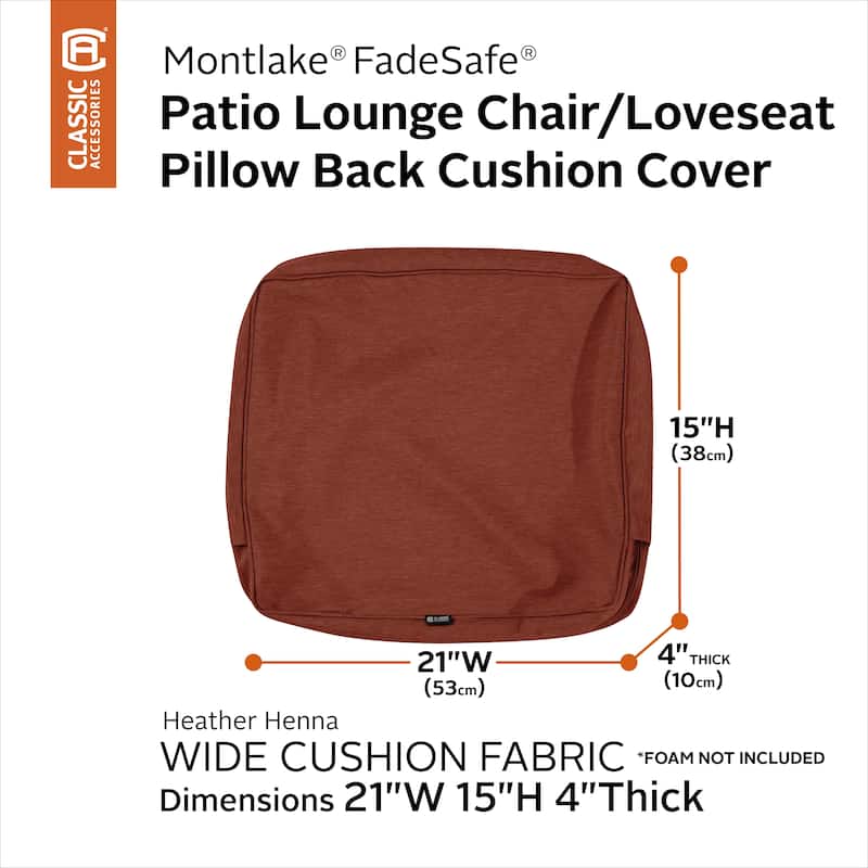 Classic Accessories Montlake Water-resistant Cushion Slip Cover