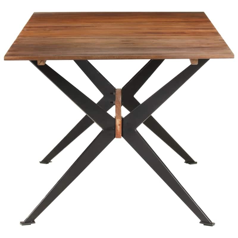 vidaXL Dining Table Kitchen Table Dining Room Dinner Table Solid Mango Wood - 70.9"x35.4"x29.9"