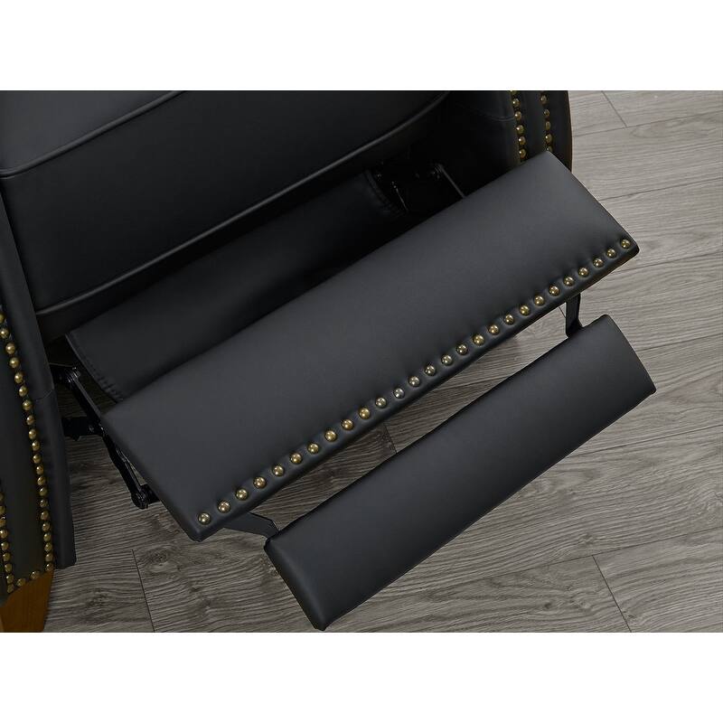 Spruce & Spring Alston Push Back Recliner Chair with Nailhead Trims for Living Room