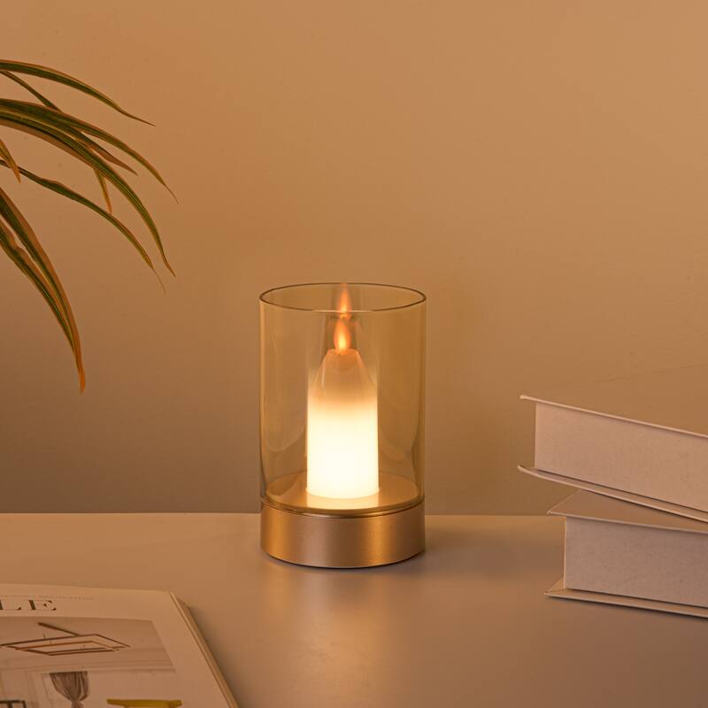 Candle Sensor Control Table Lamp Bedside Night Light - 5" H